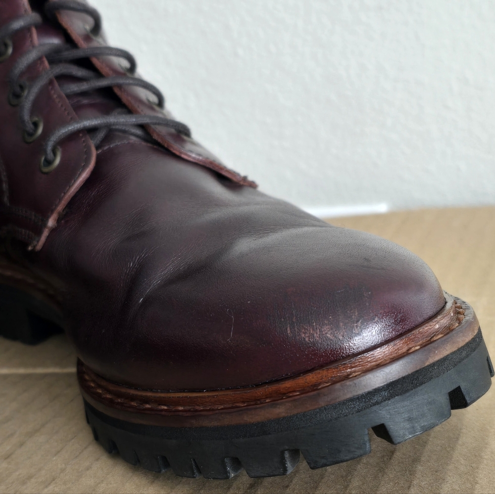 Mark Nason Boots Syracuse Badlands Burgundy Men's 10.5 - Picture 5 of 10